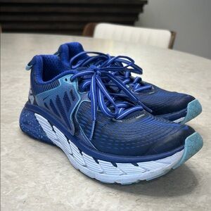 Hoka One One Blue and White Women's Sneakers